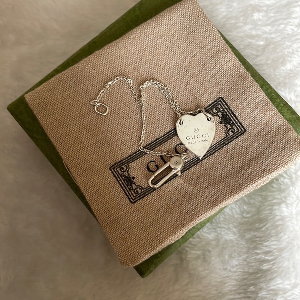 Authentic Gucci heart bracelet
